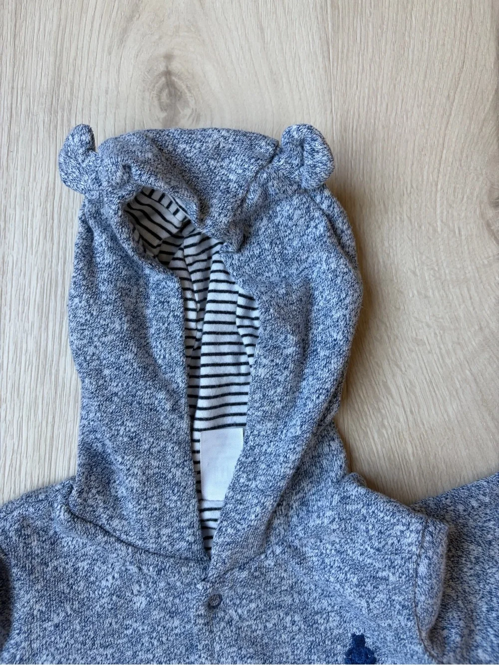 Baby GAP reversible sweater hooded navy size 12-18 months